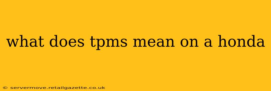 what does tpms mean on a honda