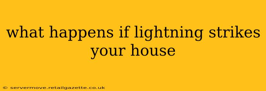 what happens if lightning strikes your house