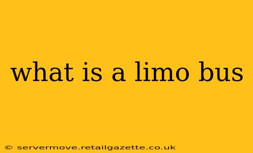 what is a limo bus