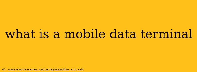 what is a mobile data terminal