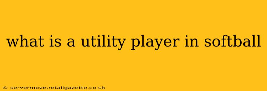 what is a utility player in softball