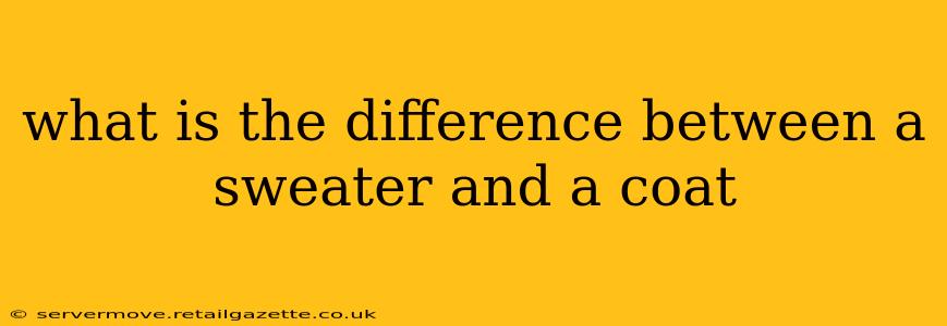 what is the difference between a sweater and a coat
