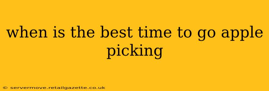 when is the best time to go apple picking