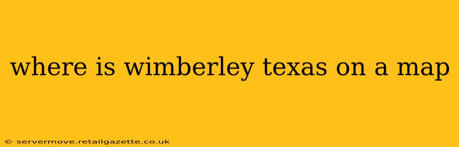 where is wimberley texas on a map
