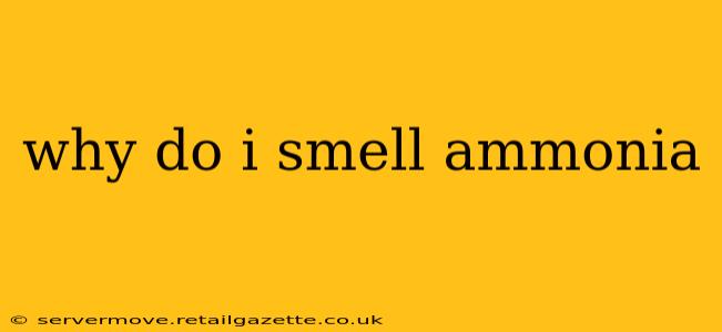 why do i smell ammonia