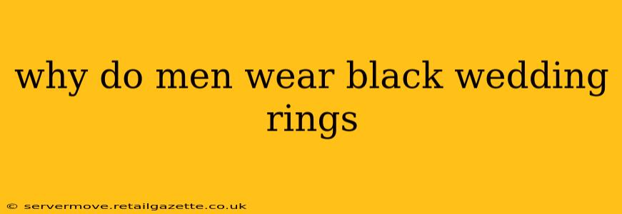 why do men wear black wedding rings