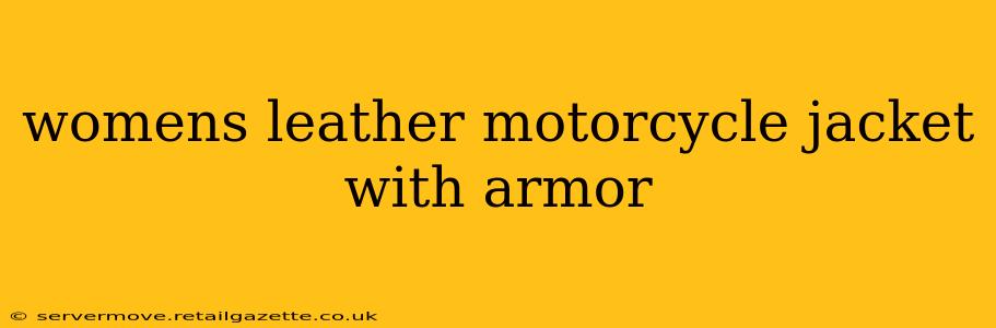 womens leather motorcycle jacket with armor