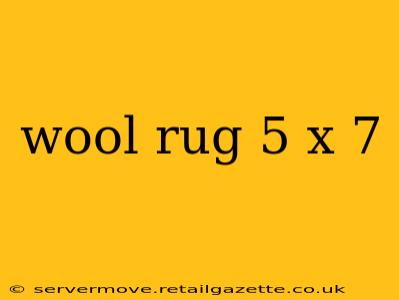 wool rug 5 x 7