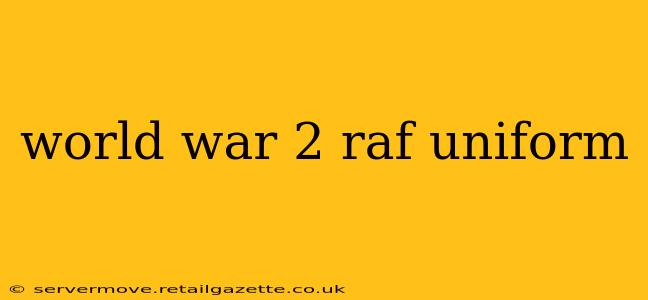world war 2 raf uniform