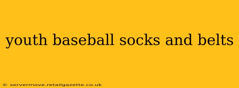 youth baseball socks and belts